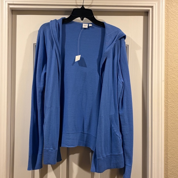 GAP Women's Vibrant Blue Cardigan size L - Picture 3 of 4